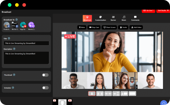 StreamReel Review – Stream Live or Live-Like Videos Simultaneously