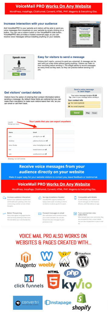 VoiceMail Pro Review – Voicemail For Websites
