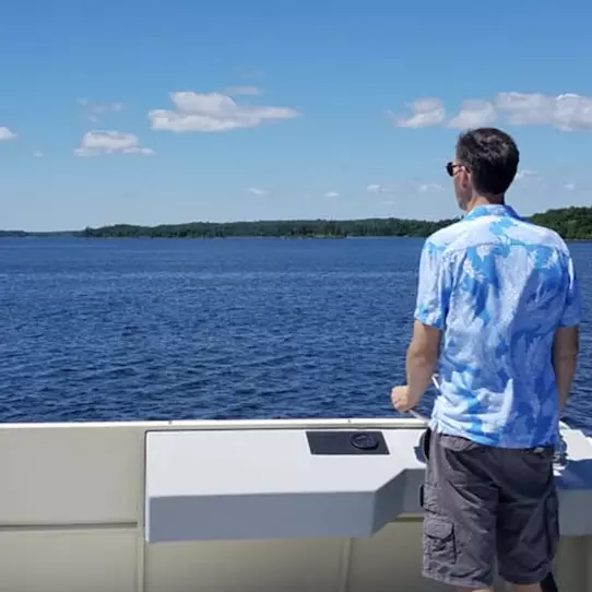 Neil On Boat