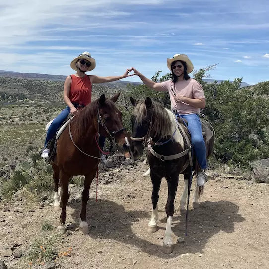 Matt And Wife On Horses